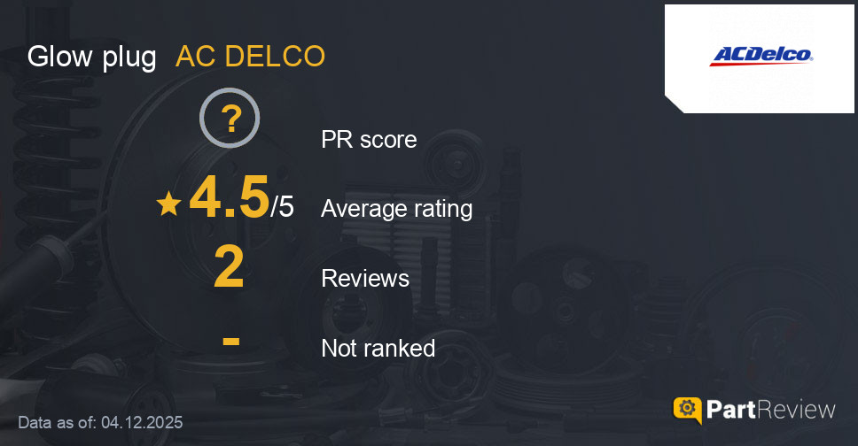 Reviews of AC DELCO glow plug