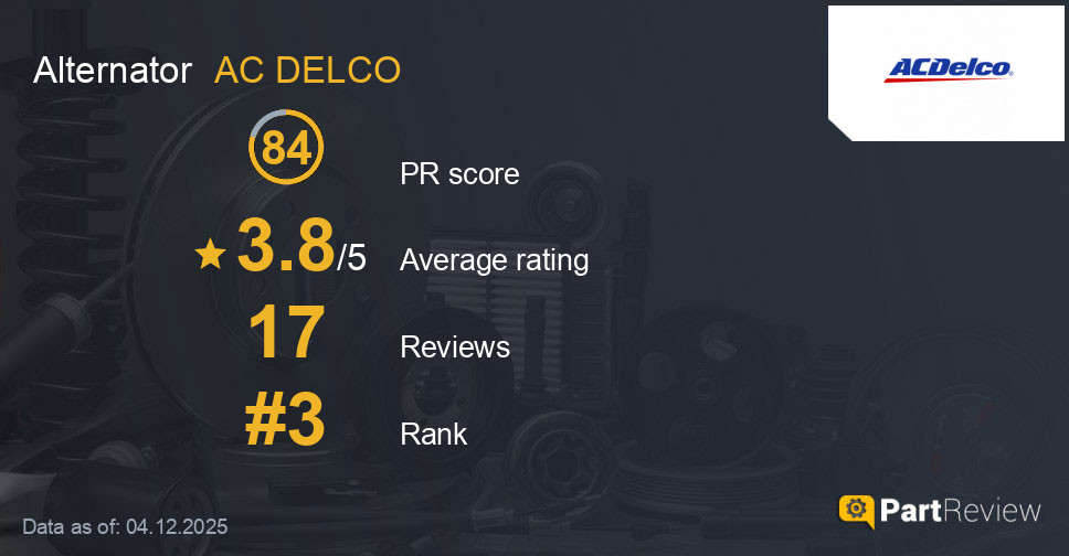 Reviews of AC DELCO alternator