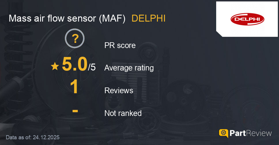 Reviews of DELPHI mass air flow sensor (MAF)