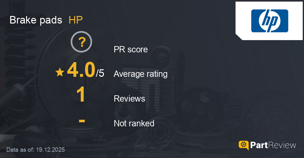 Reviews of HP brake pads