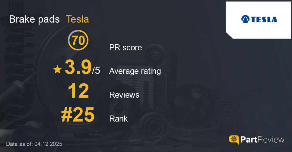 Reviews of Tesla brake pads