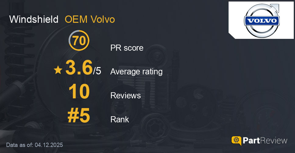 Reviews of OEM Volvo windshield