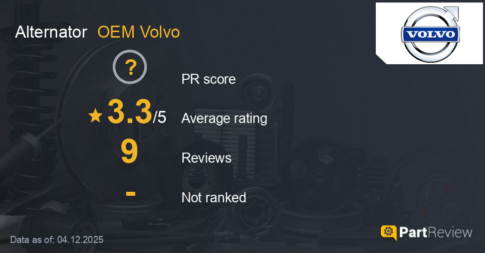 Reviews of OEM Volvo alternator