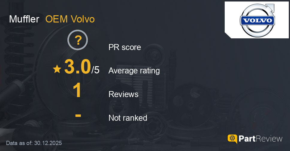 Reviews of OEM Volvo muffler