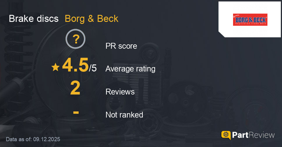 Reviews of Borg & Beck brake discs