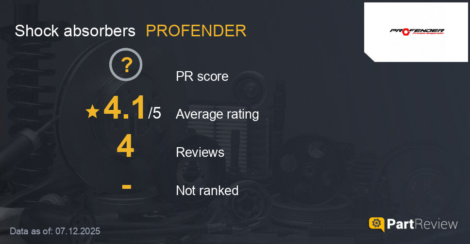 Reviews of PROFENDER shock absorbers