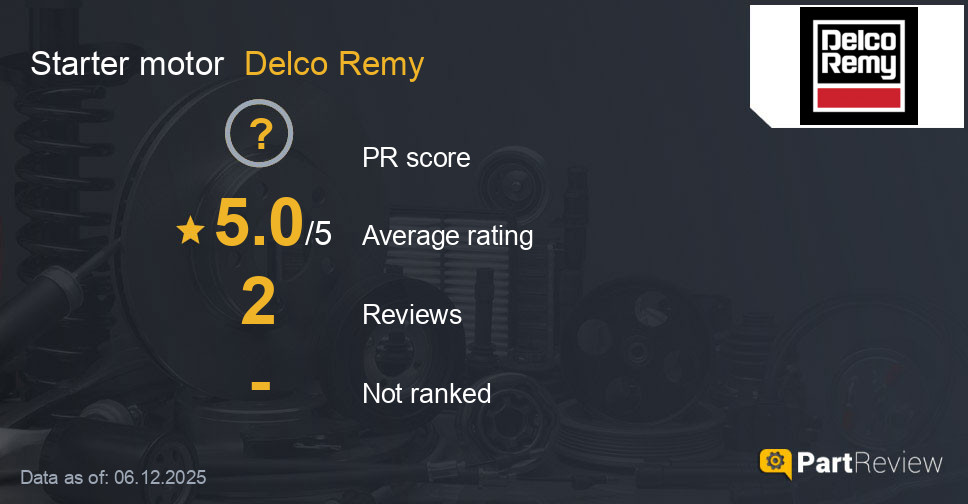 Reviews of Delco Remy starter motor
