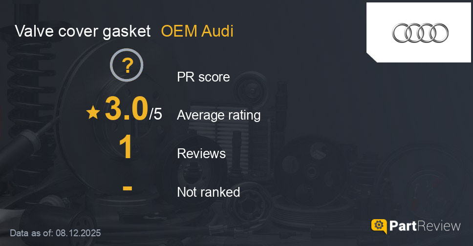 Reviews of OEM Audi valve cover gasket
