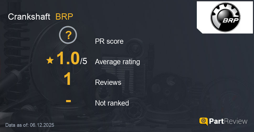 Reviews of BRP crankshaft