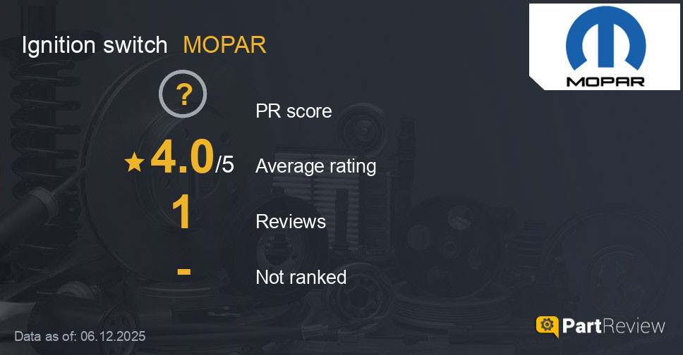 Reviews of MOPAR ignition switch
