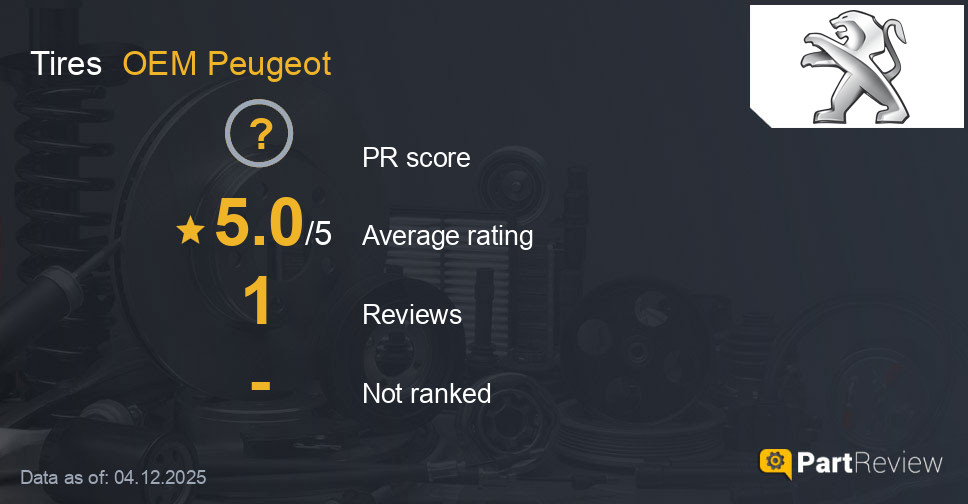 Reviews of OEM Peugeot tires