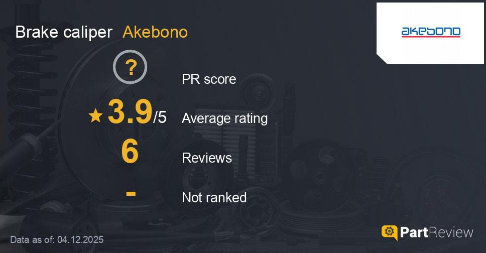 Reviews of Akebono brake caliper