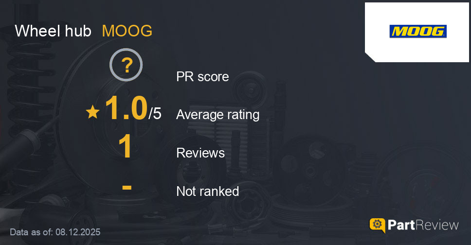 Reviews of MOOG wheel hub