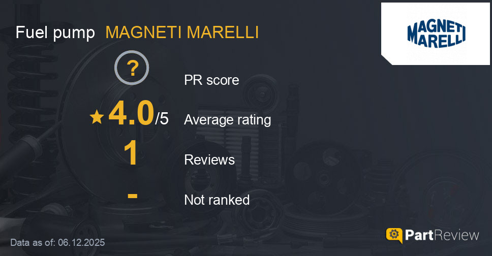 Reviews of MAGNETI MARELLI fuel pump