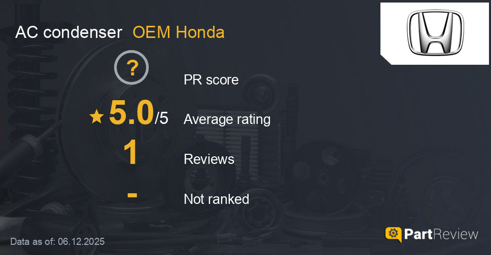 Reviews of OEM Honda AC condenser