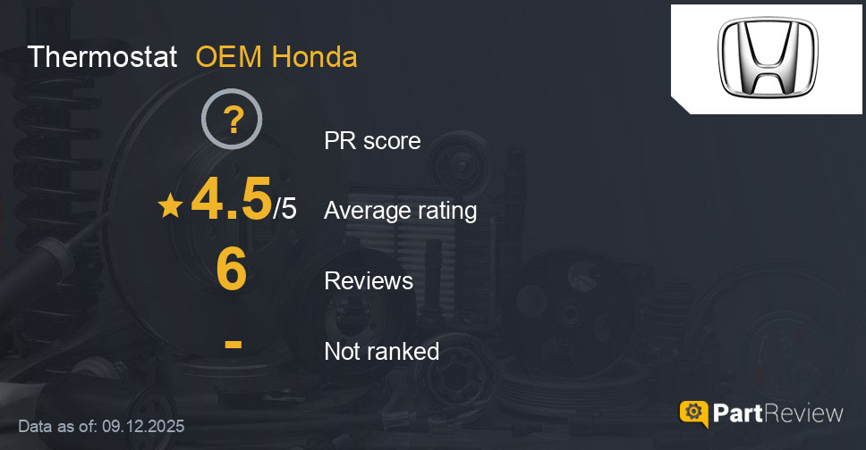 Reviews of OEM Honda thermostat