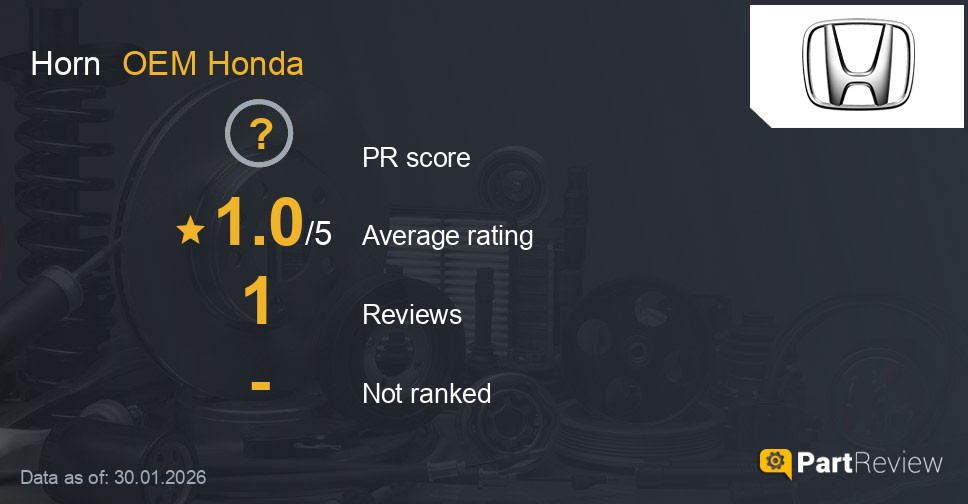 Reviews of OEM Honda horn
