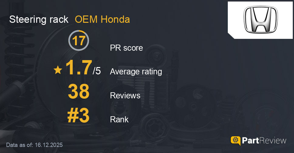 Reviews of OEM Honda steering rack