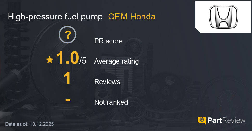 Reviews of OEM Honda high-pressure fuel pump