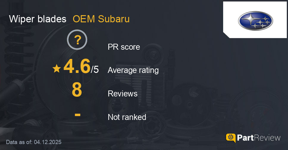 Reviews of OEM Subaru wiper blades