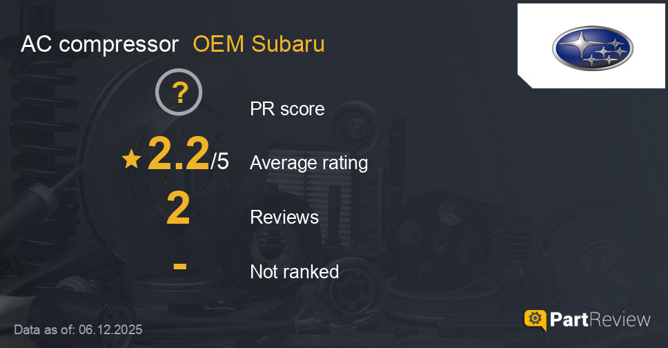 Reviews of OEM Subaru AC compressor