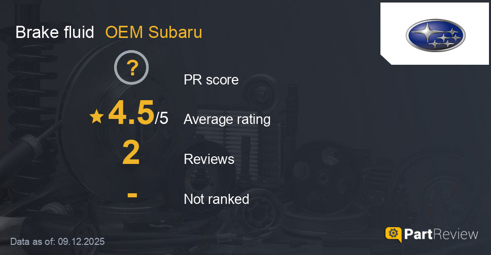 Reviews of OEM Subaru brake fluid