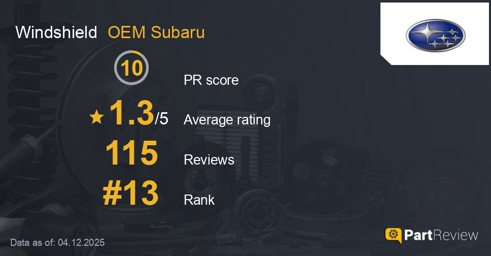Reviews of OEM Subaru windshield