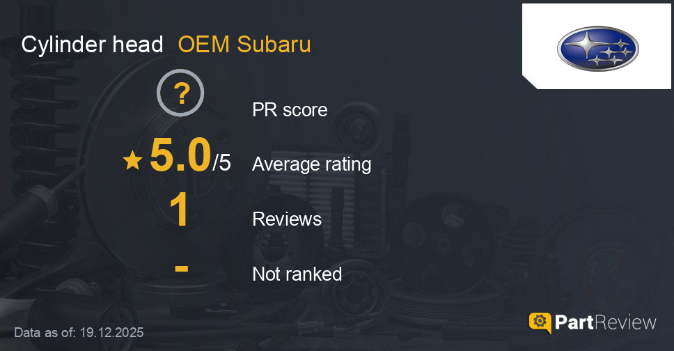 Reviews of OEM Subaru cylinder head