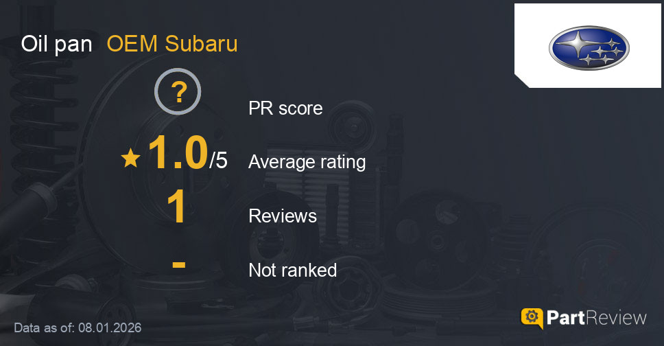 Reviews of OEM Subaru oil pan