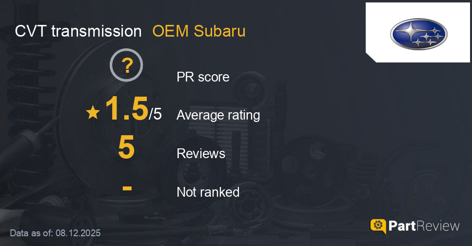 Reviews of OEM Subaru CVT transmission