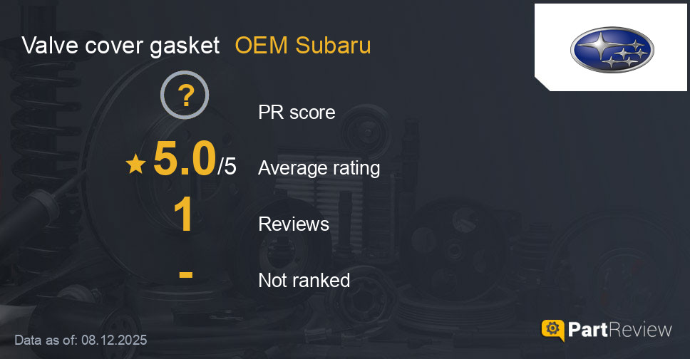 Reviews of OEM Subaru valve cover gasket