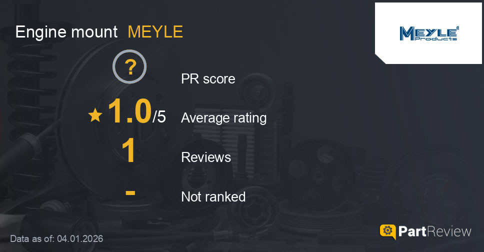 Reviews of MEYLE engine mount