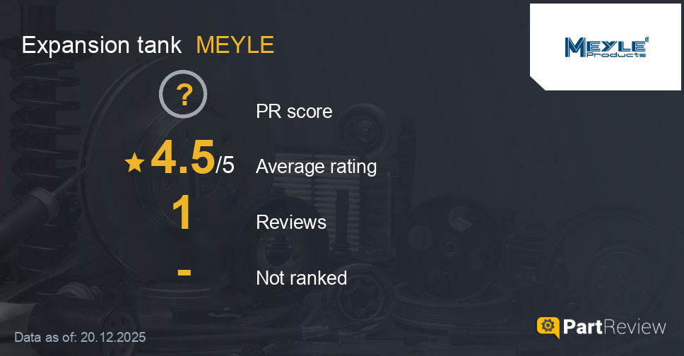 Reviews of MEYLE expansion tank