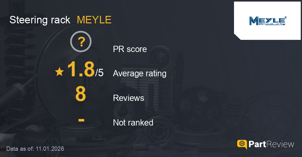 Reviews of MEYLE steering rack