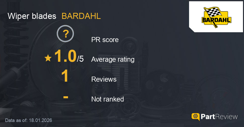 Reviews of BARDAHL wiper blades