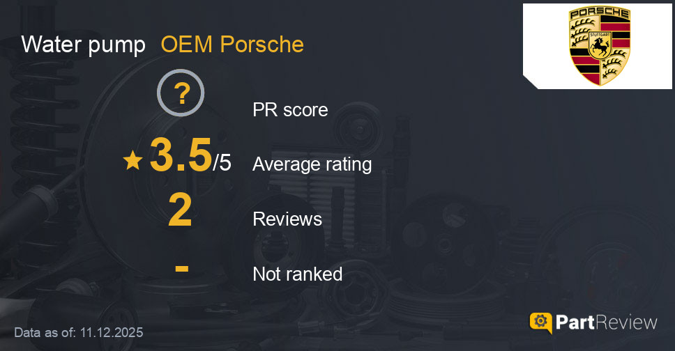 Reviews of OEM Porsche water pump