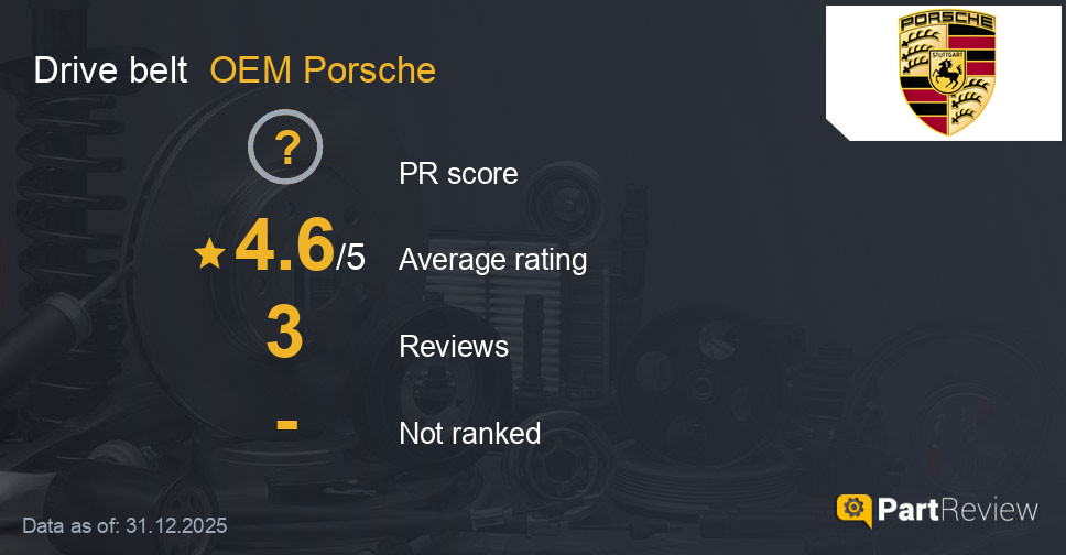 Reviews of OEM Porsche drive belt