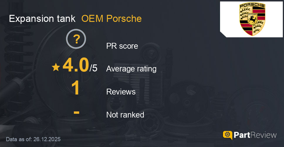 Reviews of OEM Porsche expansion tank