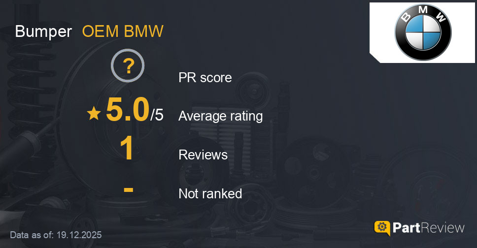 Reviews of OEM BMW bumper