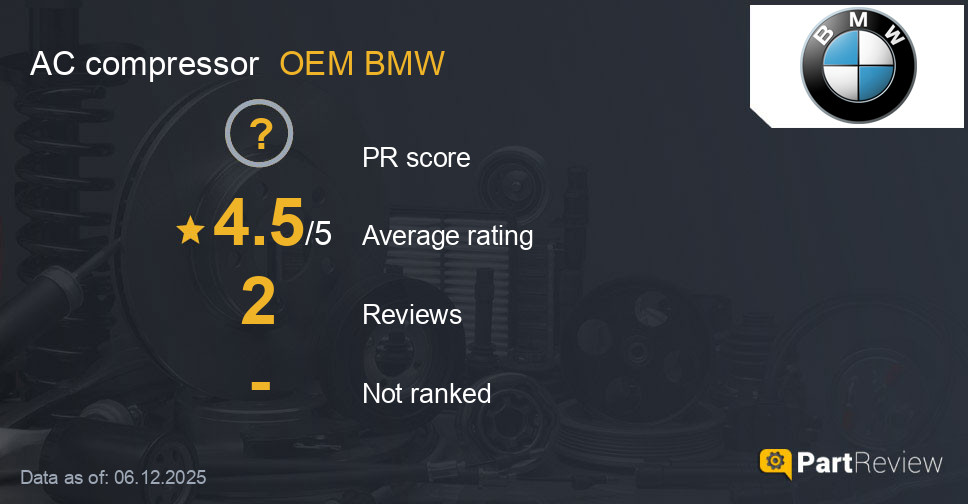 Reviews of OEM BMW AC compressor