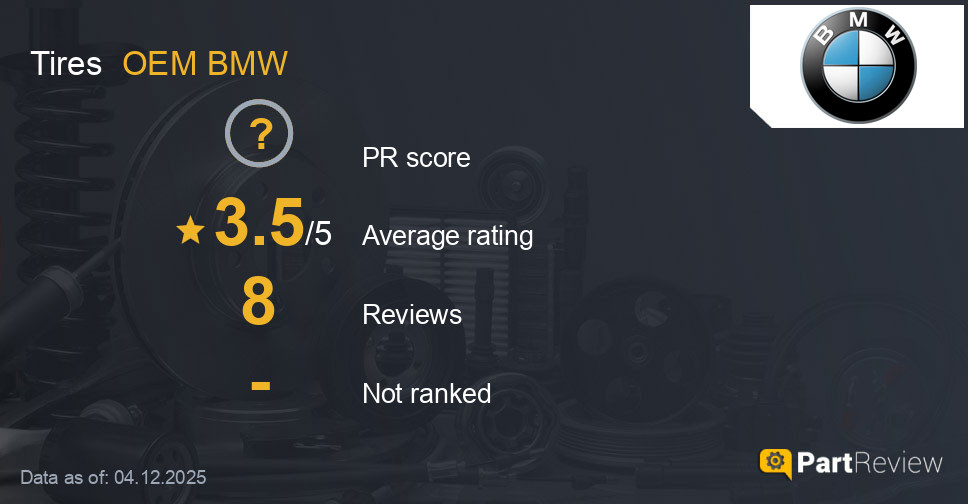 Reviews of OEM BMW tires
