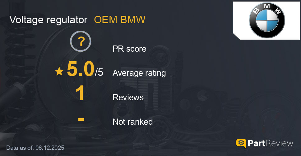 Reviews of OEM BMW voltage regulator