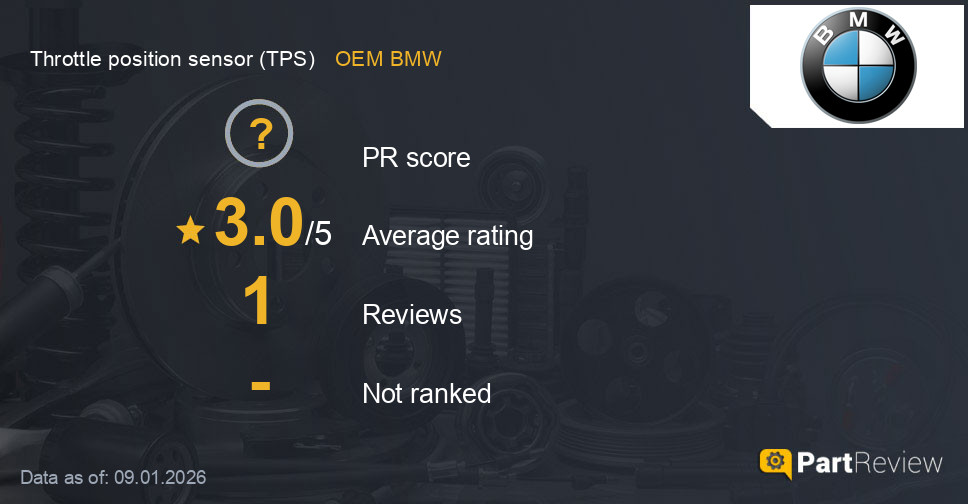 Reviews of OEM BMW throttle position sensor (TPS)