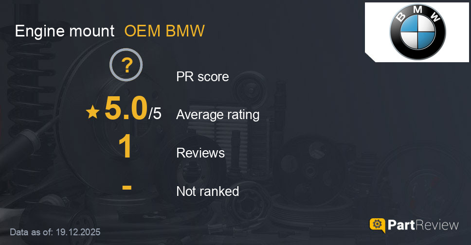 Reviews of OEM BMW engine mount