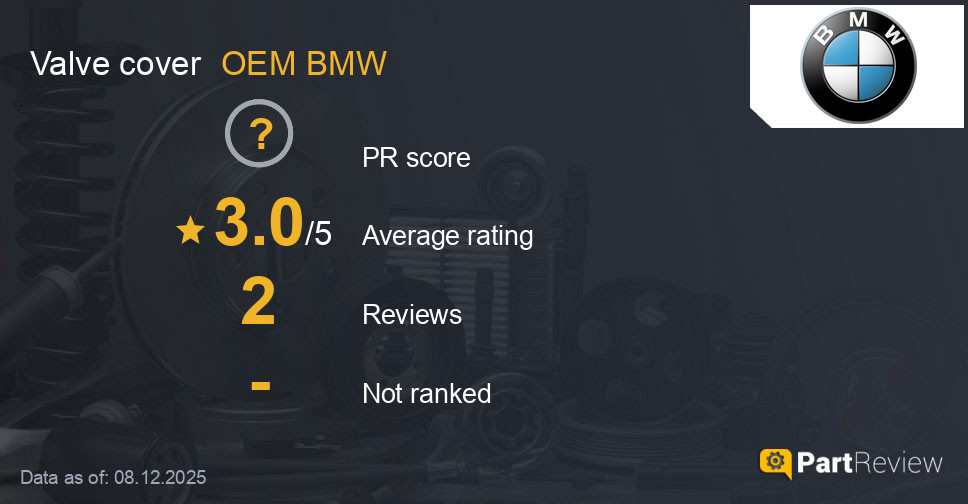 Reviews of OEM BMW valve cover
