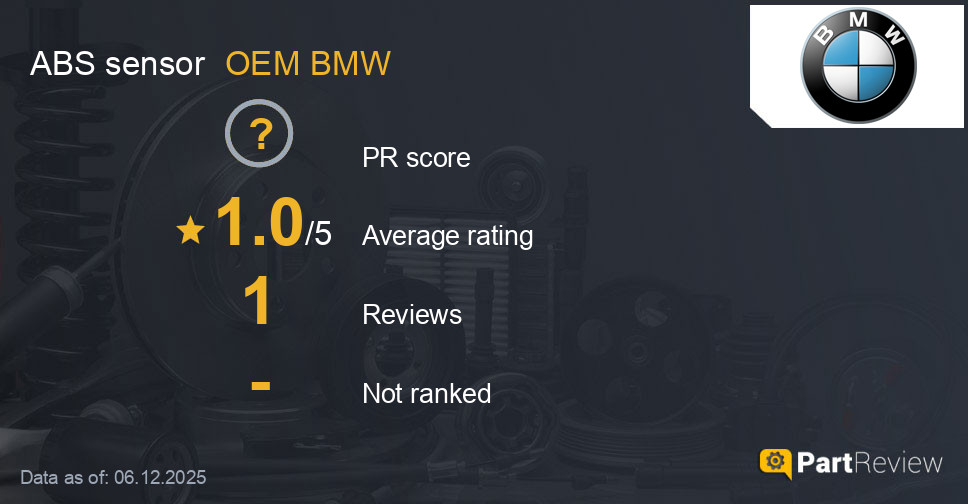 Reviews of OEM BMW ABS sensor