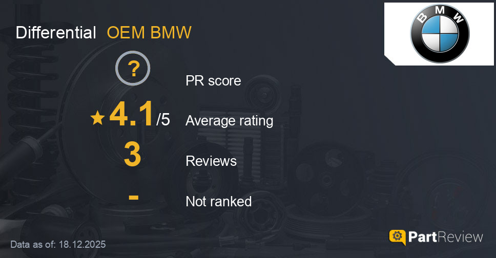 Reviews of OEM BMW differential