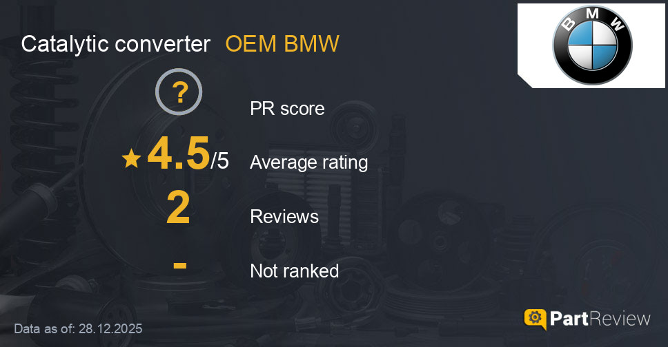 Reviews of OEM BMW catalytic converter