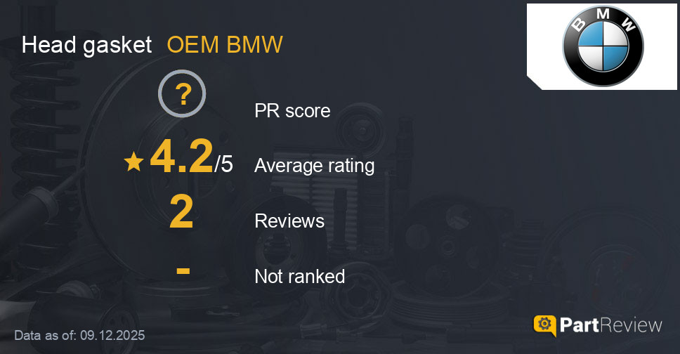 Reviews of OEM BMW head gasket
