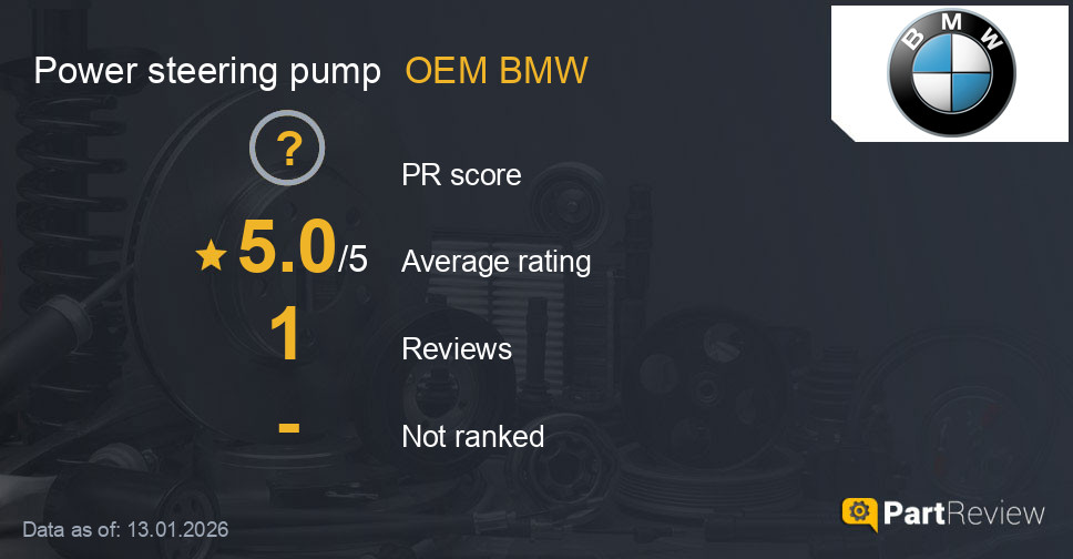 Reviews of OEM BMW power steering pump